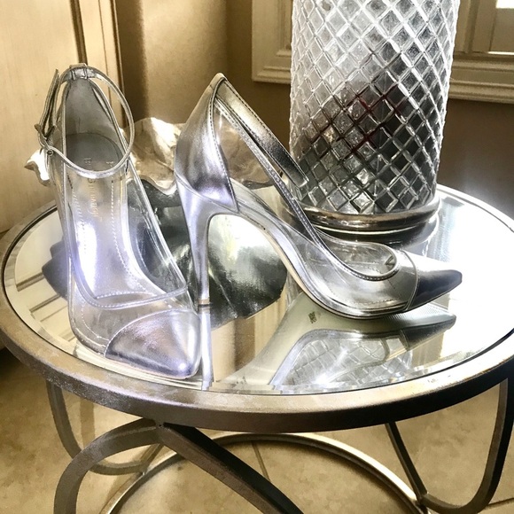 BCBGeneration Silver and Clear Heels - Picture 5 of 8